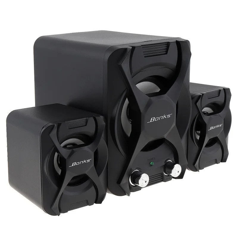 Portable Combination Speakers 3D Stereo Subwoofer PC Speaker Bass Music DJ USB Computer Speakers for Laptop Phone TV