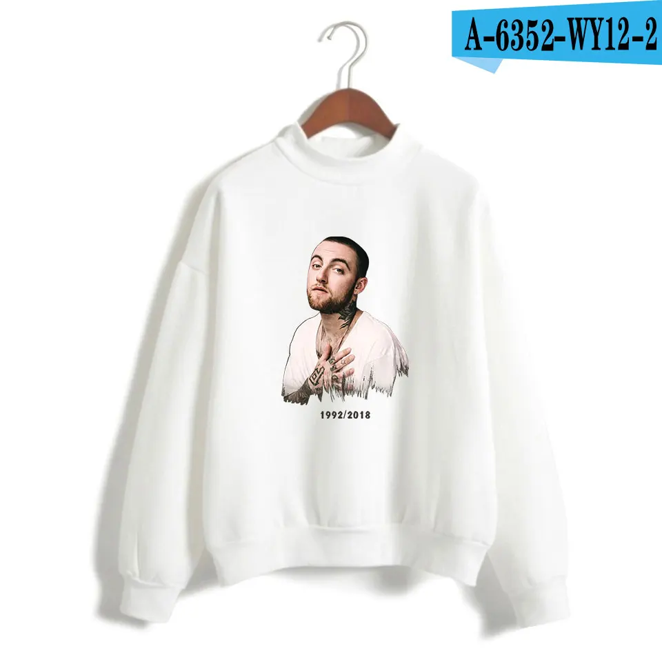 LUCKYFRIDAYF Mac Miller caoless толстовки мужские wo мужские пуловеры с принтом альбома Kpop хит-хоп мужские толстовки крутая одежда - Цвет: White