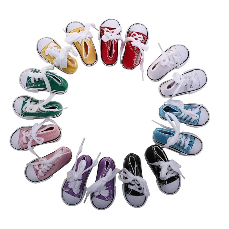 

7.5cm Baby Doll Shoes For Girl Dolls Baby Doll Clothes Accessories Fashion Handmade Sneakers