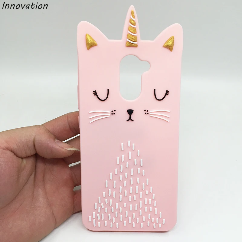

For Huawei Y7 Beard Cat Phone Cases For Huawei Y7 Prime Case Cartoon Kitty Cat Soft Silicone Cover For Huawei Enjoy 7 Plus Shell