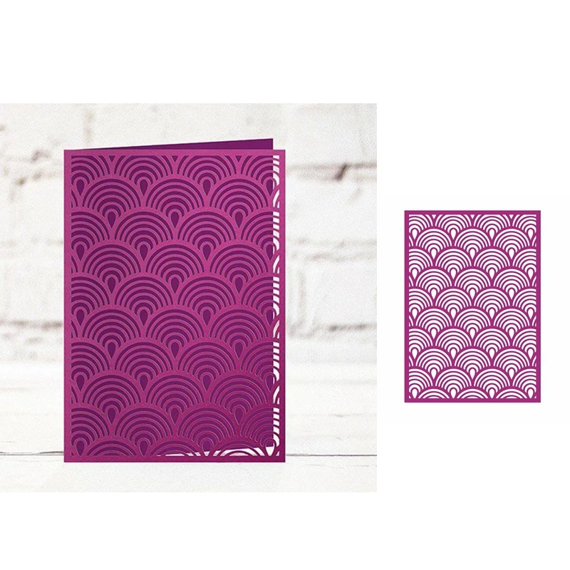 

Wave Clouds Rectangle Hollow Frame Shape Metal Cutting Dies Stencil Scrapbook Album Embossing For Card Making Handcrafts