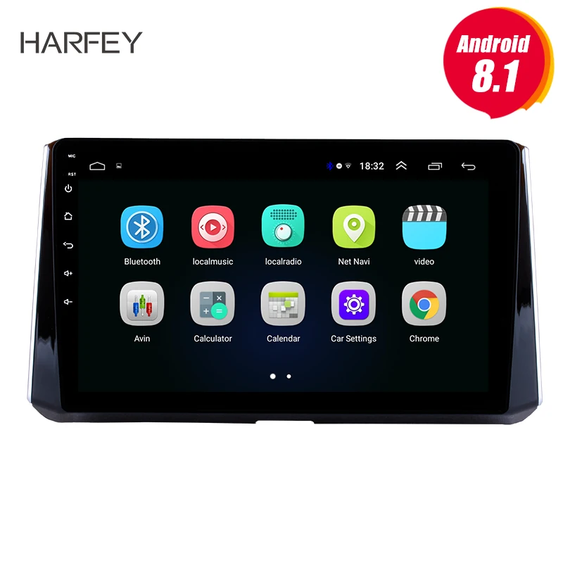 Flash Deal Harfey 10.1" Android 8.1 GPS Navi autoradio car multimedia player for Toyota Corolla 2019 Head unit Radio Support 3G Wifi SWC 0