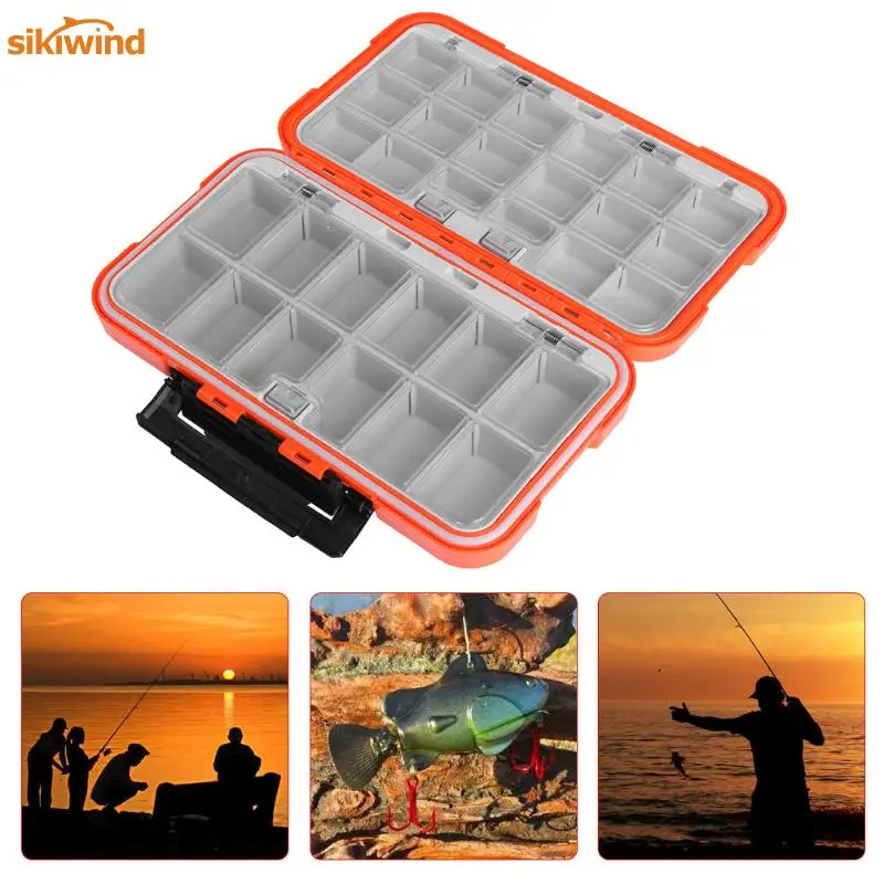 

Double Layer Fishing Boxes Plastic 30 Compartments Large Storage Case Waterproof Fly Carp Fishing Tackle Pesca Accessories Box