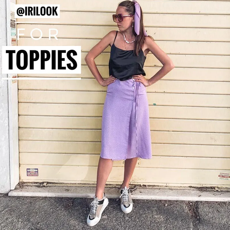 

High Waist Polka Dot Printing Skirts 2019 Summer Button A Line Skirts Women Knee Length Bottoms Drawstring Waist Vacation Faldas