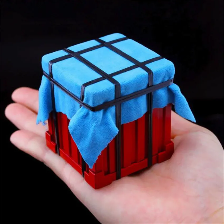  Game PUBG Air Drop Supply Crate Playerunknown's Battlegrounds Cosplay Props Alloy Armor Model Key C