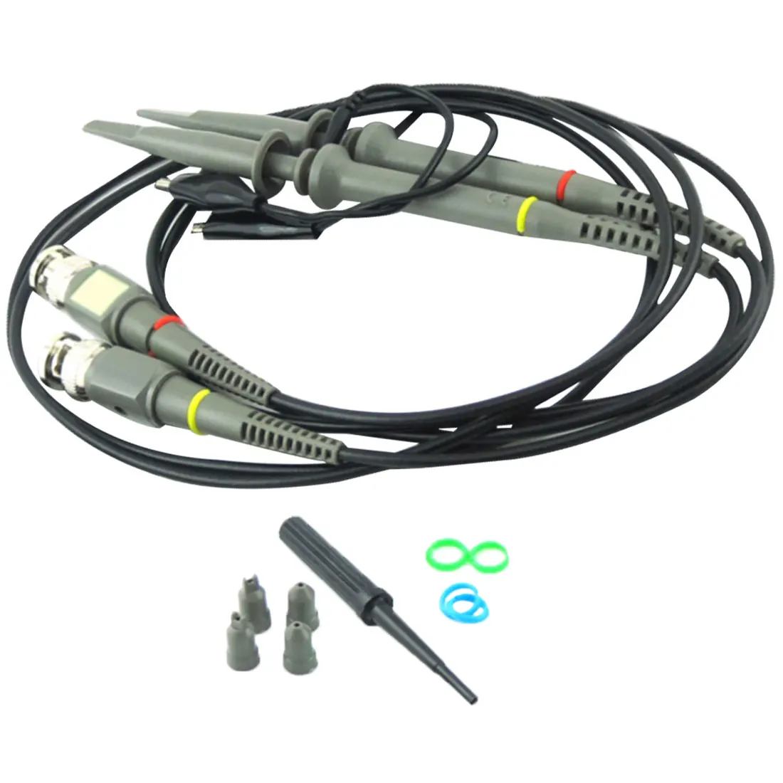 

P6100BNC Oscilloscope Probe 100MHZ Oscilloscope Probe kit Mayitr High Precision Scope Analyzer Alligator Clip Probes Test Leads