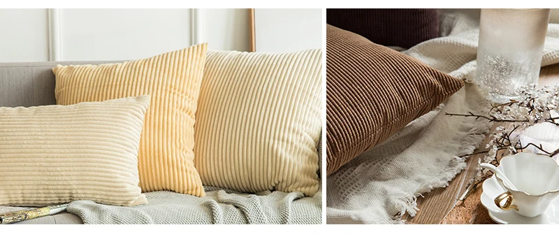 Мягкие однотонные декоративные Квадратные наволочки для подушек, удобные вельветовые наволочки для дивана, спальни, автомобиля