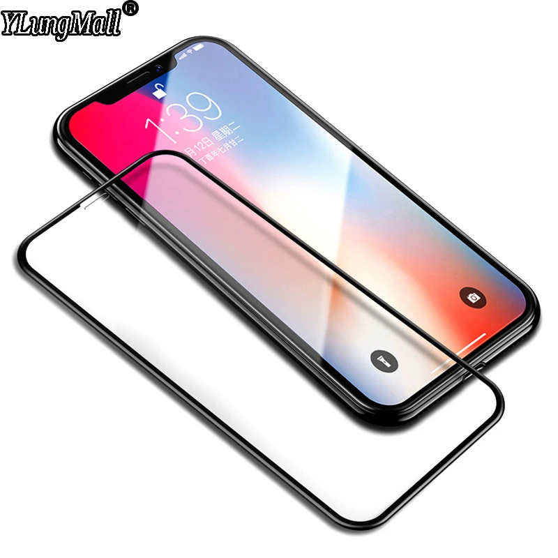 6D Tempered Glass Front For iPhone X Xs Plus Max Xr Glass