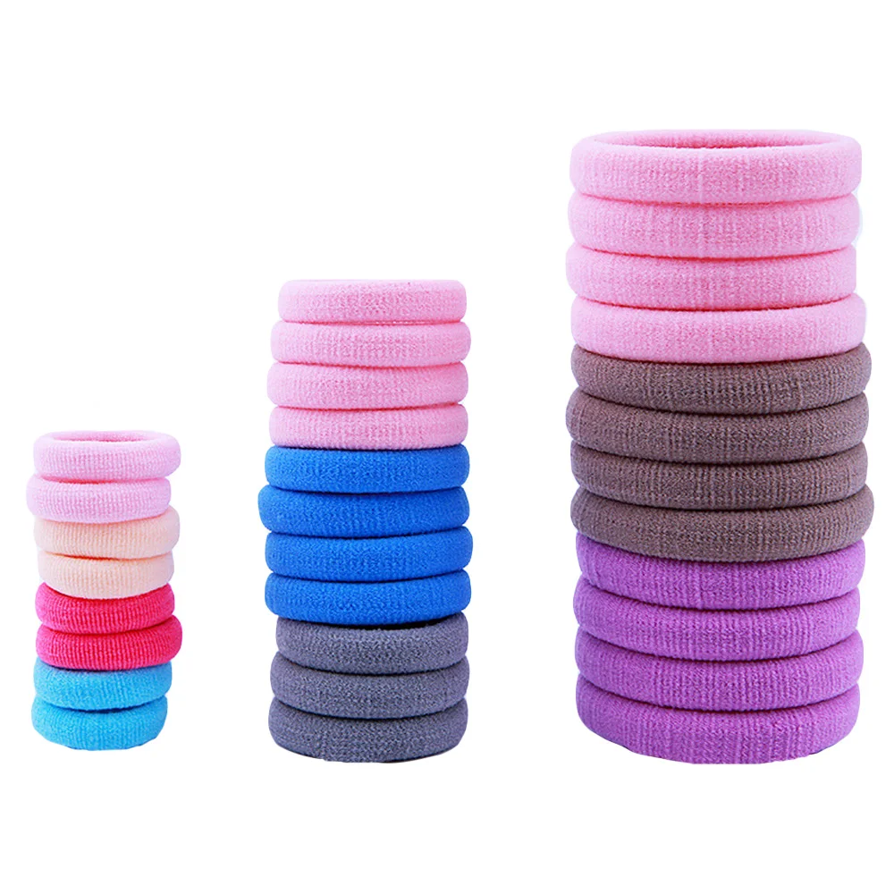 Kids Child Girls High Elastic Soft Hair Rope Candy Color Rubber Band Hair Ring HATZK0005
