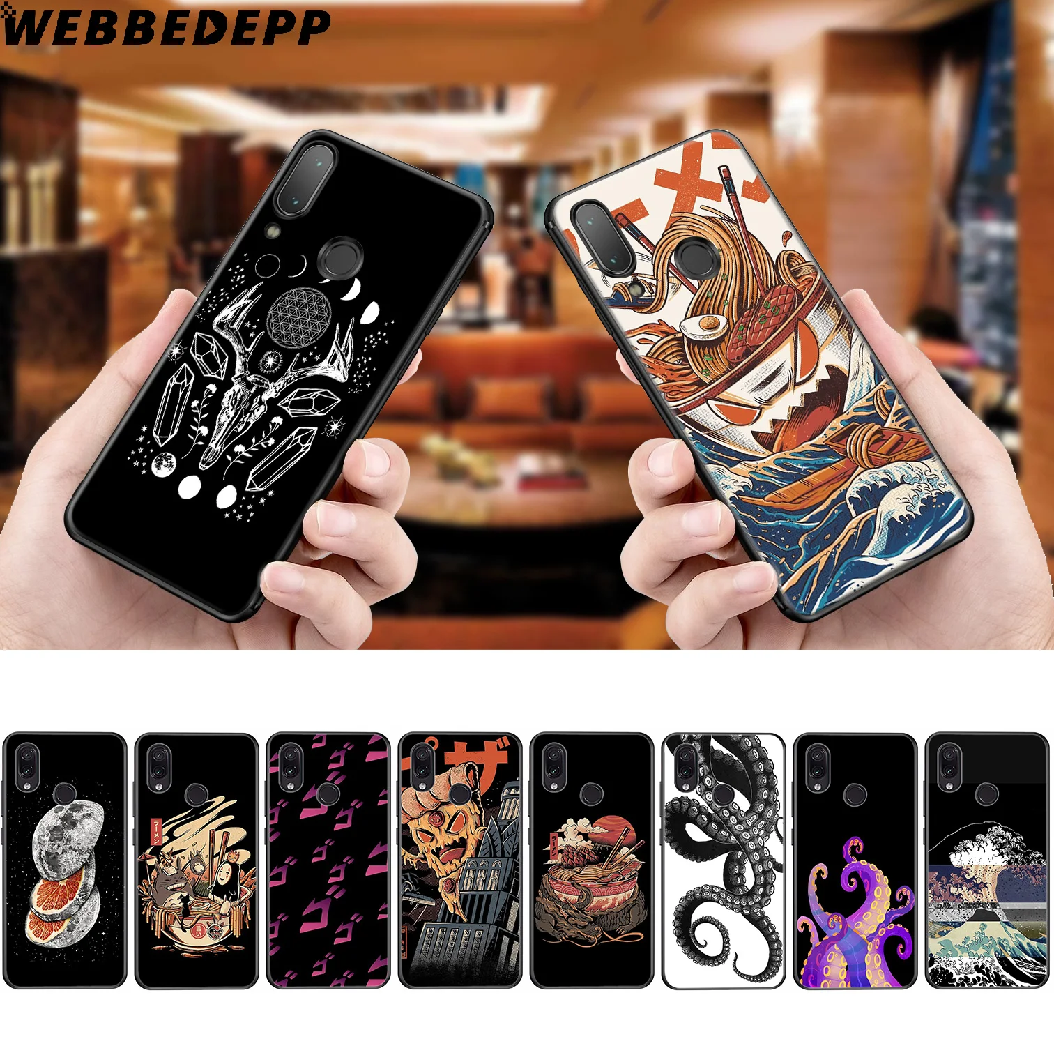 WEBBEDEPP Octopus Sushi Sheep Soft Case for Xiaomi Redmi K20 7A 4A 4X 5 5A 6 6A S2 Note 8 4 7 Pro Plus Prime |