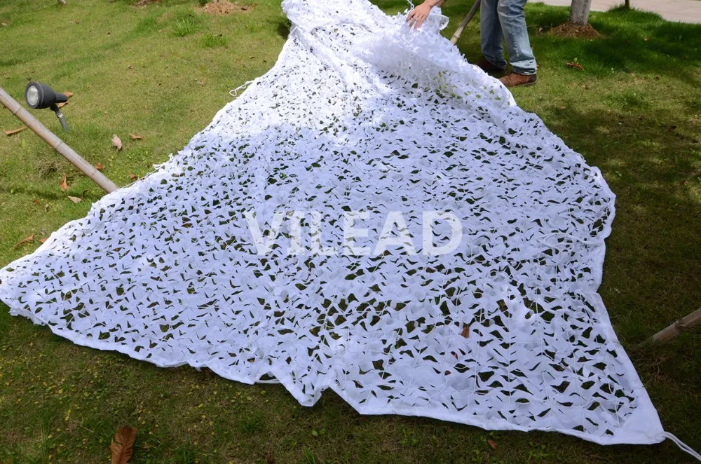 VILEAD 6 м x 10 м(19,5ft x 33FT) Белоснежка цифровая камуфляжная сеть военный армейский Камуфляжный сетчатый солнцезащитный крем для охоты кемпинга палатки