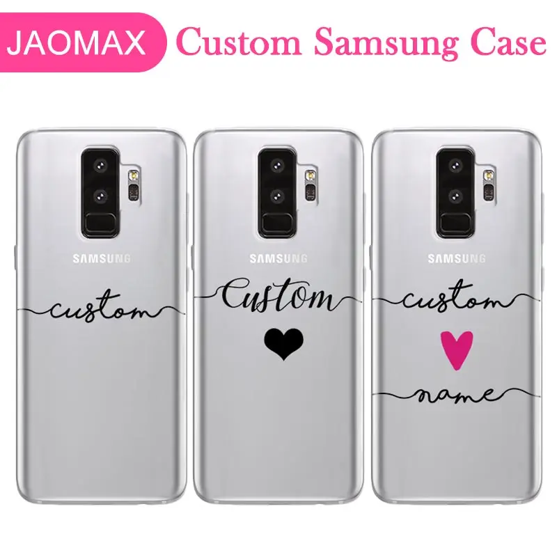Персонализированные телефонные чехлы Jaomax с именем для Samsung Galaxy S8 S9 A5 J5 2017 S7 Edge A8 2018