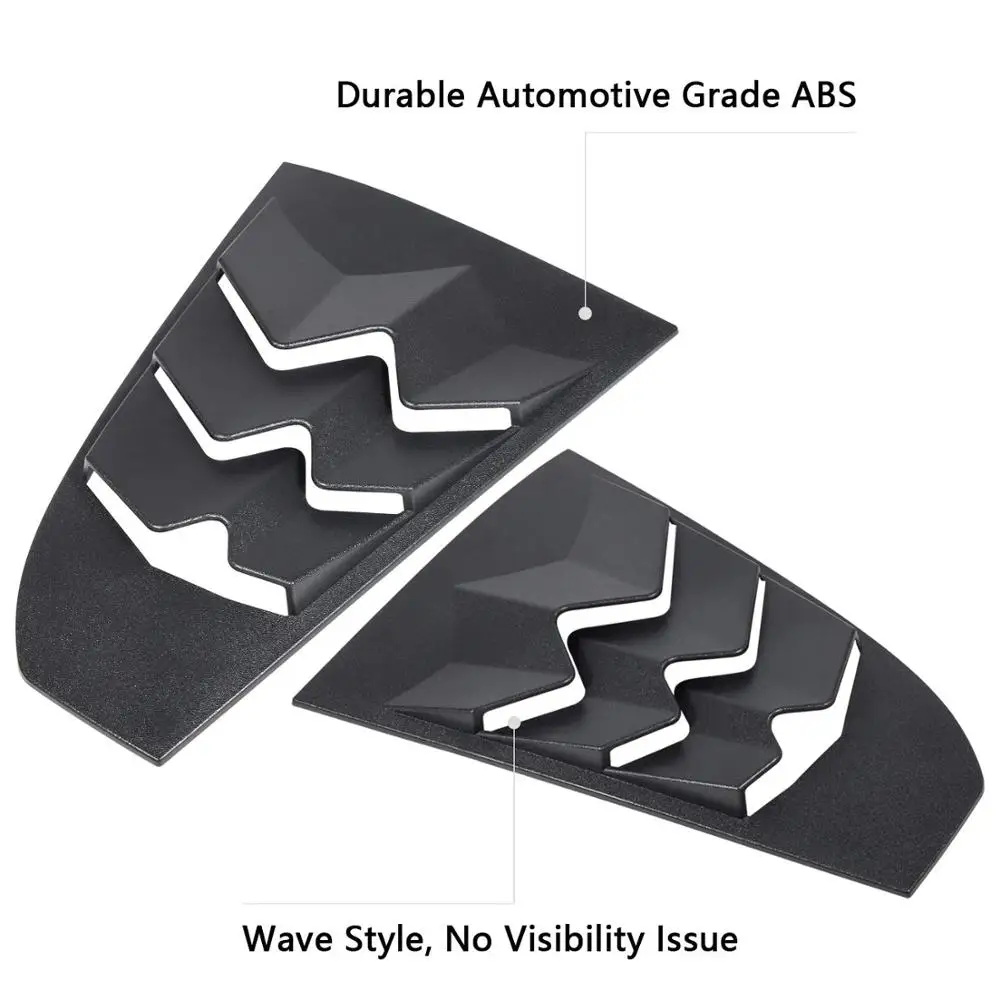 ChuangQian Черный ABS четверть боковое окно жалюзи козырек Солнцезащитный козырек крышка вентиляционное отверстие для Nissan 350Z 2003 2004 2005 2006 2007 2008