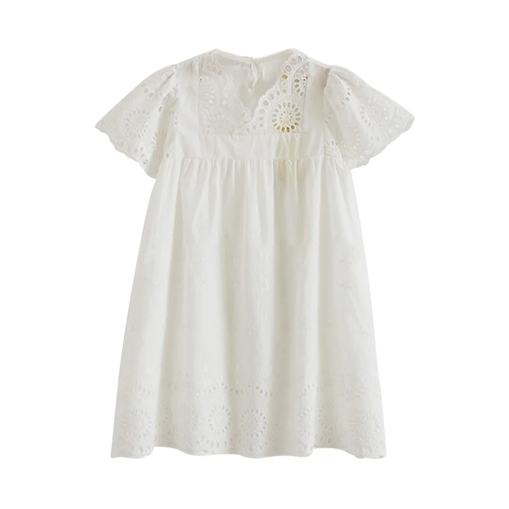 

New Summer Dresses for Girls Baby Girl Dress Children Girls Bowknot Short-sleeve Princess Dress Baby Girl Clothes