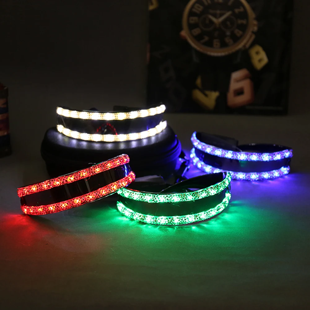 

Adjustable Night Luminous Glasses Lighting Fashion Dancing Props Lighting Glow Universal Led DIY Stage Party Supplies for Bar