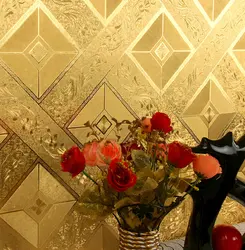 Современная роскошь золота плед цветочные обои 3D ПВХ Водонепроницаемый обоев Гостиная потолочные обои Золото Papel де Parede