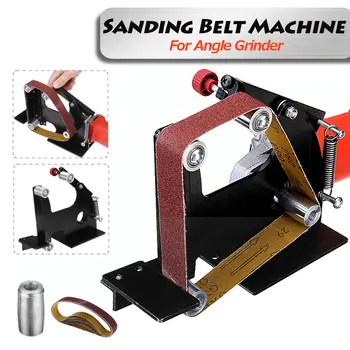 

Angle Grinder Belt Sander Attachment Metal Wood Sanding Belt Adapter Use 5/8 Inch Thread Spindle Angle Grinder