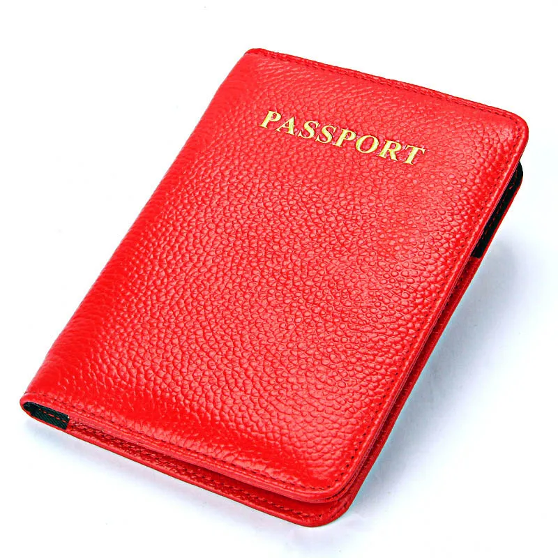 HZB002 passport wallet red