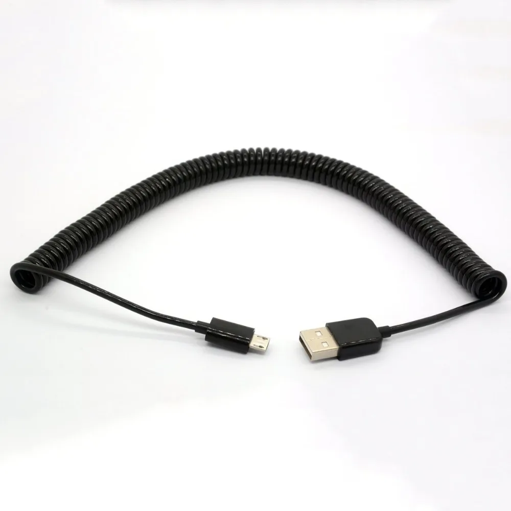 2.5M USB 2.0 A Male to Micro USB B Spiral Coiled Adapter USB Data Charging Cables Connector USB Charger Cable 2.5M USB 2.0 A Male to Micro USB B Spiral Coiled Adapter USB Data Charging Cables Connector USB Charger Cable
