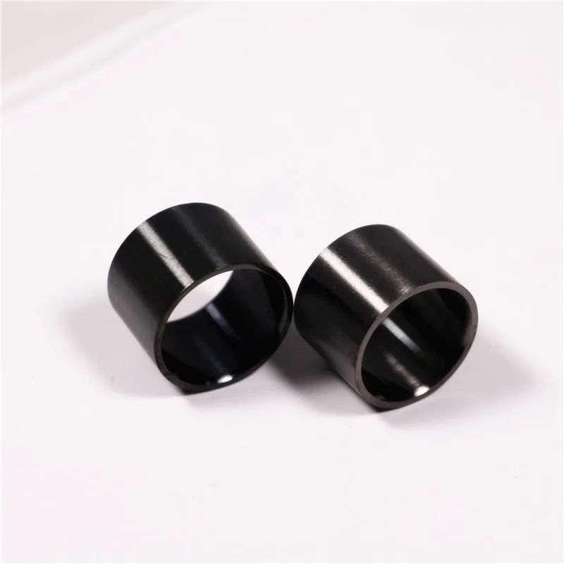 Men's Titanium Steel Finger Rings finger rings jewelry rings ring jewelry Dull Polish Matte Black 1Pcs For Men and Women Party Street Fashion Style Rings 14mm 18mm