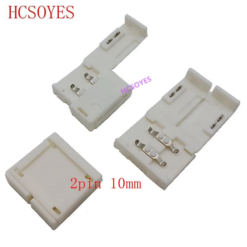100 шт. 2pin 3pin 4pin 5pin 6pin Бесконтактный RGB светодиодный адаптер для 5050 8 мм 10 12 ширина
