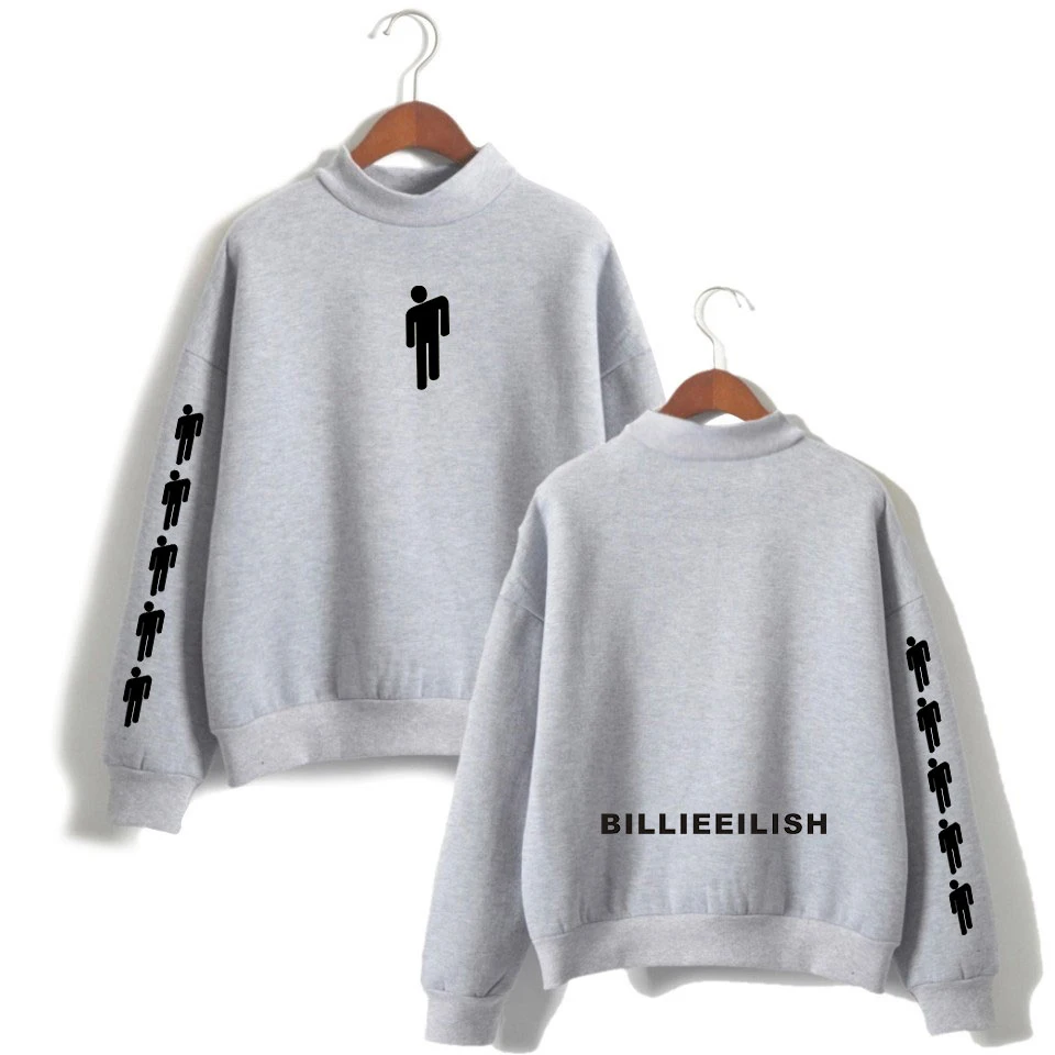 

Billie Eilish Sweatshirt Popular Singer Jacket O-Neck Hoodies Sweatshirt Unisex Sweatshirts Ladies Billie Eilish Clothing Print