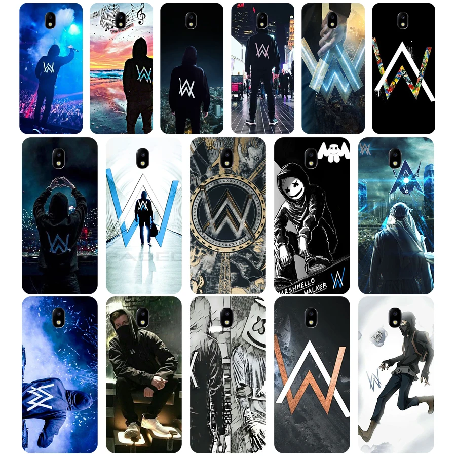 

16WE Alan Walker Soft Silicone Tpu Cover phone Case for Samsung j3 j5 j7 2015 2016 2017 j330 j2 j4 prime j4 j6 Plus 2018