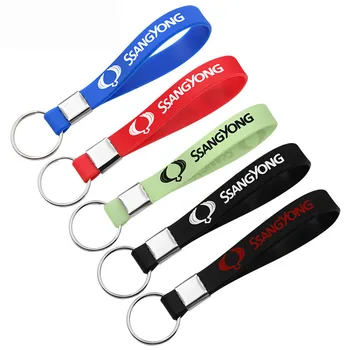 

Car Sticker Luminous Silicone Emblem Badge Car Key Ring For Ssangyong Rexton Kyron Korando Ssang Yong Car Styling Accessories