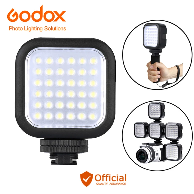 Godox LED36 видео свет 36 LED наружные фото лампы 5500 ~ 6500K для Canon eos 70d 6d DSLR камеры