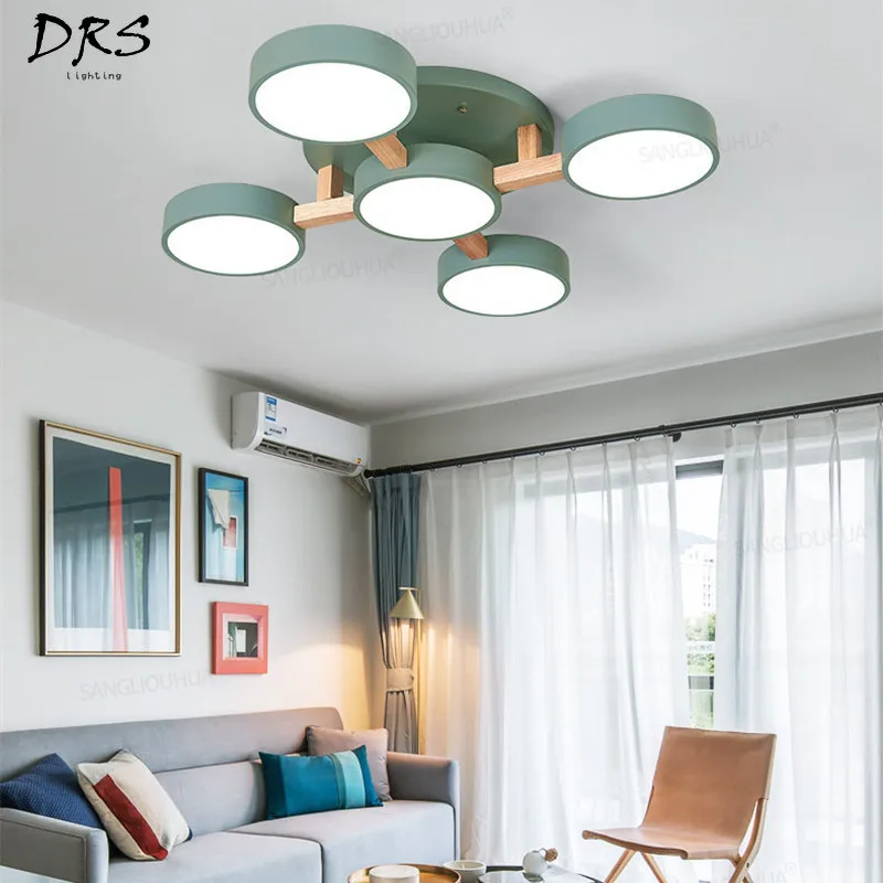 Люстра в скандинавском стиле для спальни, потолочная лампа, простая современная маленькая гостиная, столовая, атмосферное индивидуальное потолочное освещение