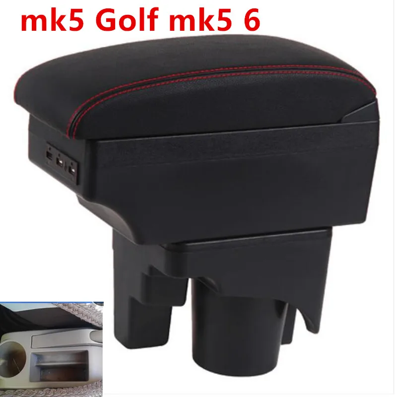 

For mk5 Golf mk5 6 armrest box central Store content box cup holder interior car-styling products accessory 2005-11