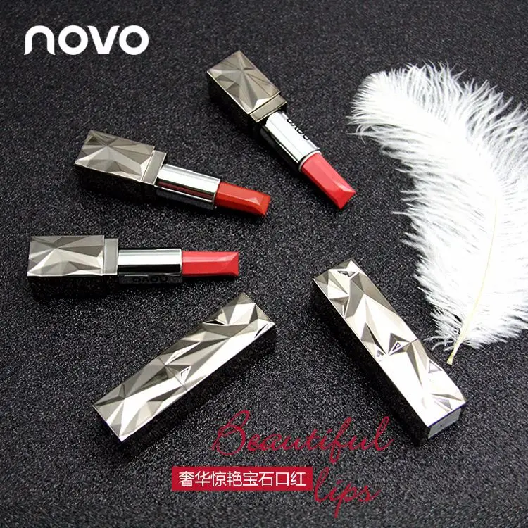 1PCS Makeup NOVO5221 luxurious stunning gem lipstick moisturizing and |