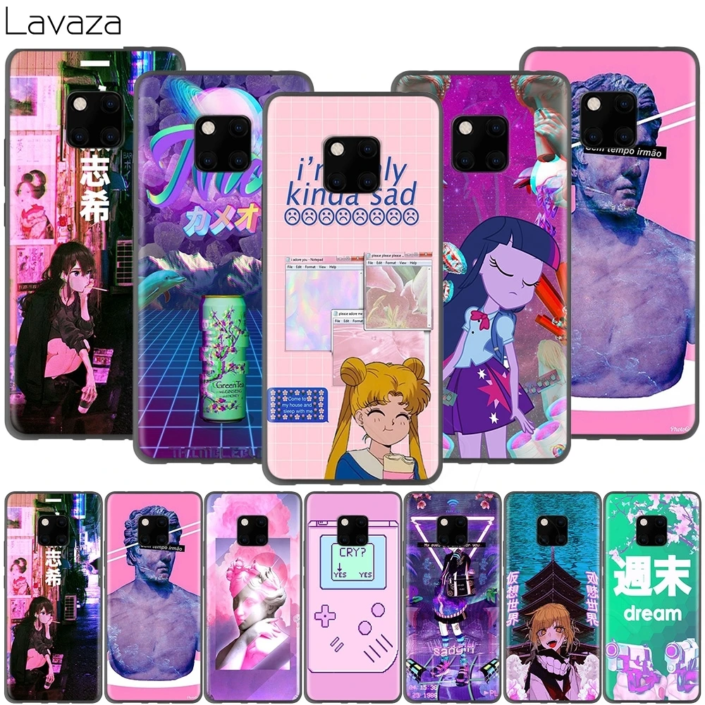 

Lavaza Vaporwave Glitch Aesthetics Anime Case for Huawei Honor 10 9 8 8x 8c 7x 7c 7a Note Nova 3 3i Lite Y9 Y7 Y6