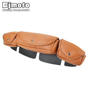 

BJMOTO Motorcycle saddlebag 3 Pocket Windshield Bag Fit for Harley FLHX Street Glide Tri-Elide FLHXXX Trike Motocross Backpack