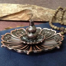 Цинковый сплав горелка для благовоний в виде лотоса держатель Joss палочка тибетские благовония курильница Арома палочки для ароматерапии домашний декор для гостиной