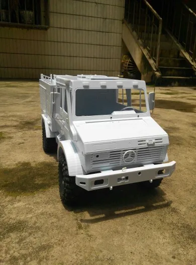 1/10 RC Unni monk пожарные армейские грузовики/Benz кузов Неокрашенный Для осевой SCX10 RC8WD D90 шасси ax90027 90028 ax90035 90022 313 мм