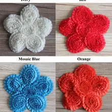 20 штук " шик шифона с оборками с подсолнухами для девочек платье одежда одежды и аксессуаров мешок