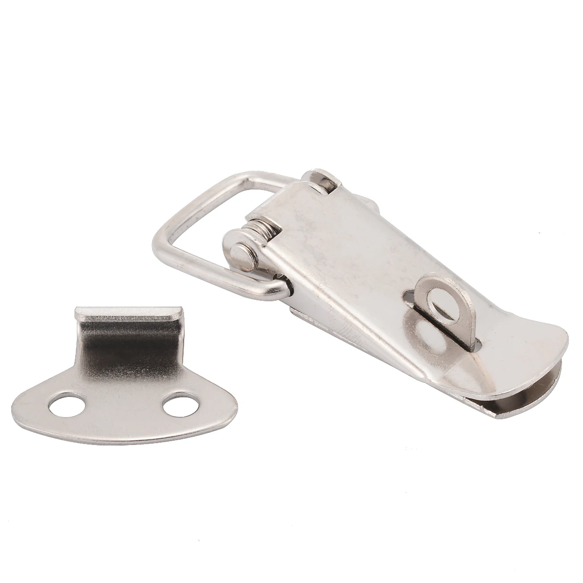 4Pcs Stainless Steel Spring Toggle Latch Clasp Case Catch Lock Buckle Iron Hasp For Case Chest Lock Box