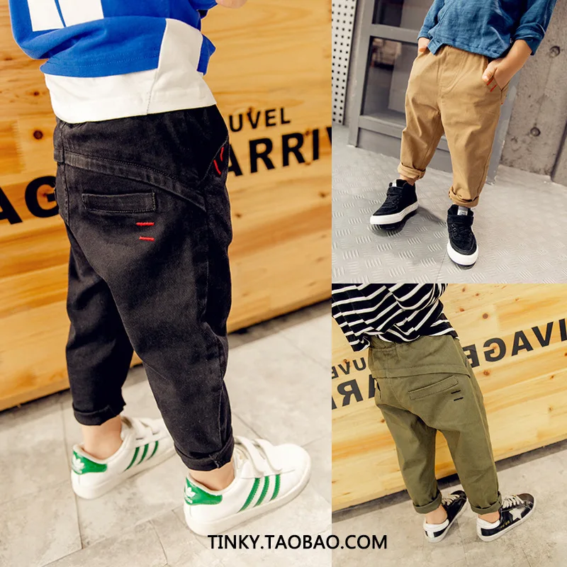 

Limit Package Postal Children's Garment Time Trousers Solid Color Bound Feet 2018 And Winter New Pattern Influx Children Pants