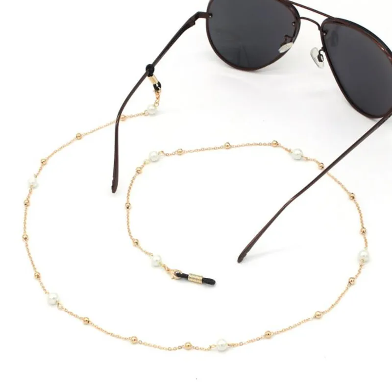 Новые модные женские металлические солнцезащитные очки цепочка для очков для чтения шнур фиксатор ремни золотые серебряные оправы фиксатор