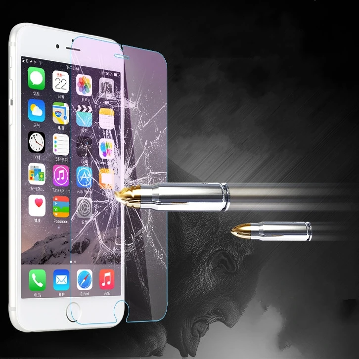 for iphone 7 plus Ultrathin Tempered Glass Protector Clear Case for iphone 8 X 4 4S 5 5S 5C iphone 6 6S Plus Cover Accessories