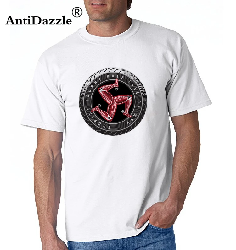 Antidazzle TT racing Isle of Mann туристический трофей Мотоцикл Гонки футболка хлопок