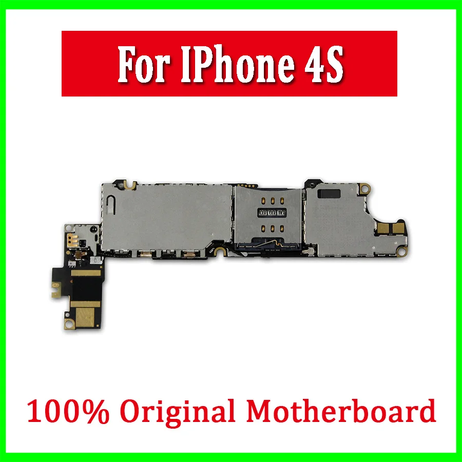 

Official Version Original Mainboard For iPhone 4S 100% Unlocked Logic Board For iphone 4s With IOS System 32GB Good Working