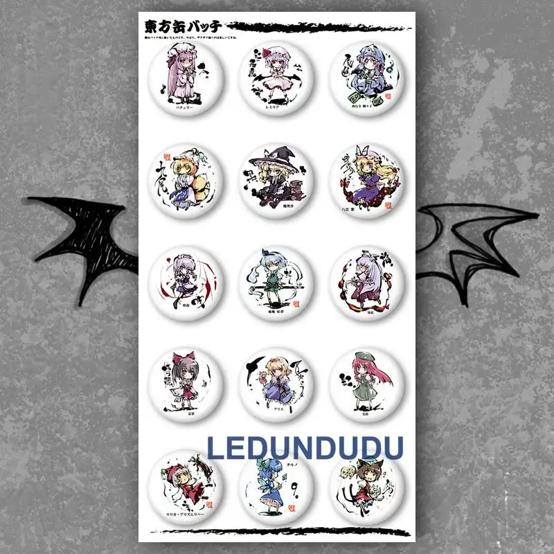 Рюкзак для одежды TouHou Project Значки косплея Hakurei Reimu Мультяшные броши Pins|badge