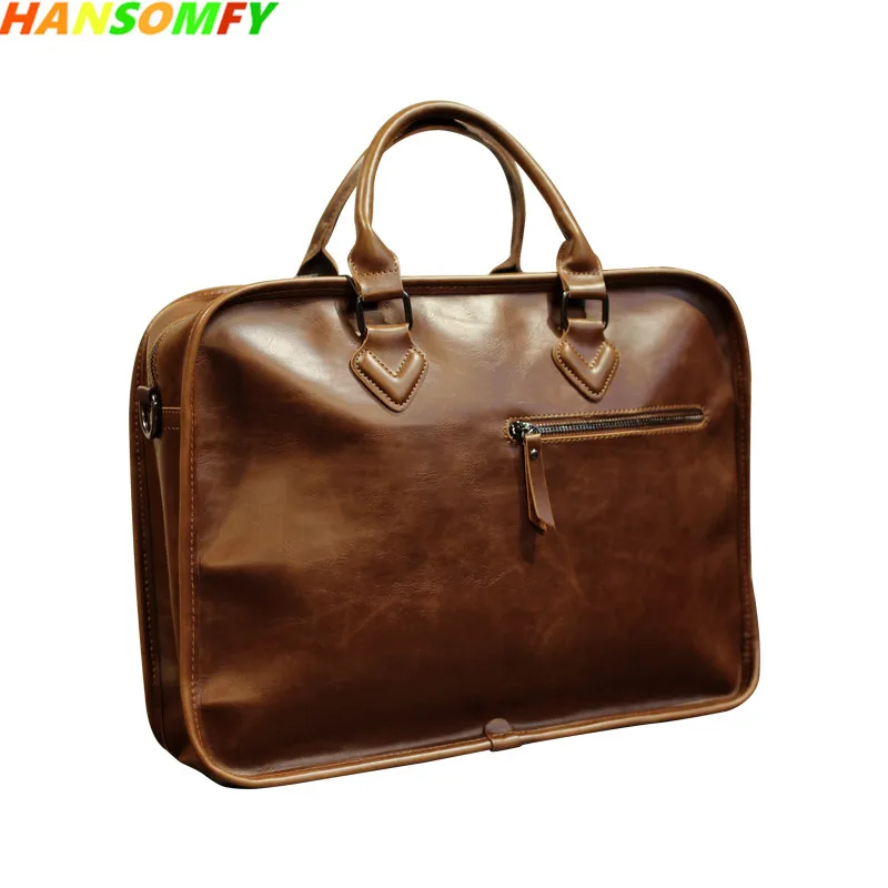 Men's handbag retro cross section men's bag casual shoulder Messenger stereotypes briefcase package tide