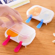 2 отверстия DIY леденец крем производитель формы емкости для мороженого лоток сковорода кухонный инструмент замороженный Кубик Льда Формы Для Мороженого Мороженое Инструменты для приготовления пищи