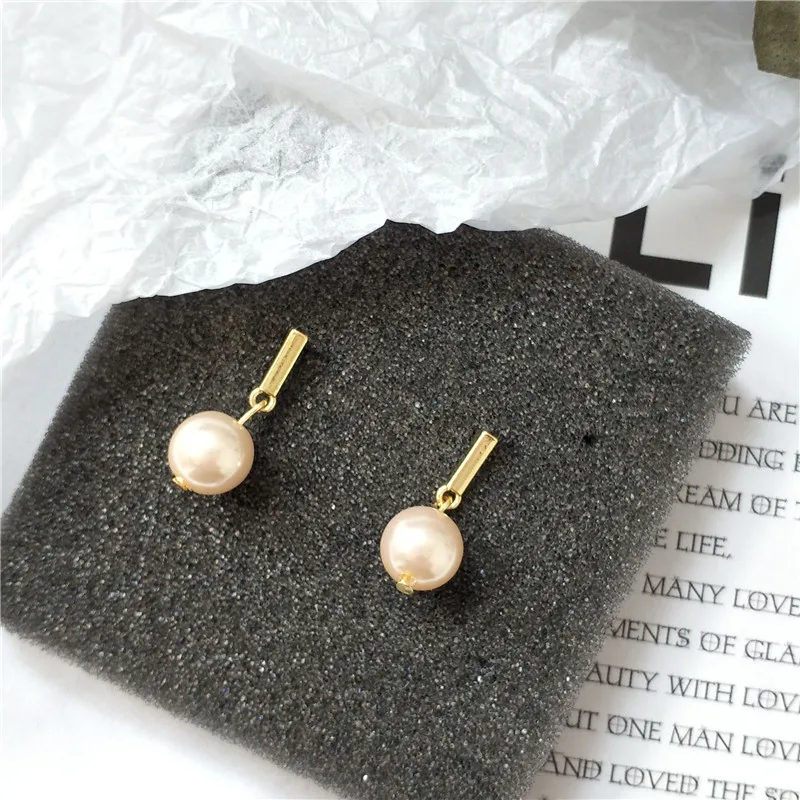 

Vintage Pink Pearl Earrings Korean Fashion Long Dangle Earrings For Women Jewelry Accessories Wedding Girl Gift Bohemian Bijoux
