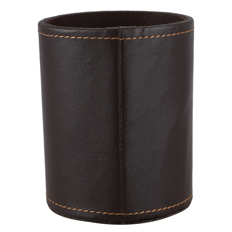 Faux Leather Pen Pot Pen/Pencil/Mobile Phone /Desk Supplies Organizer