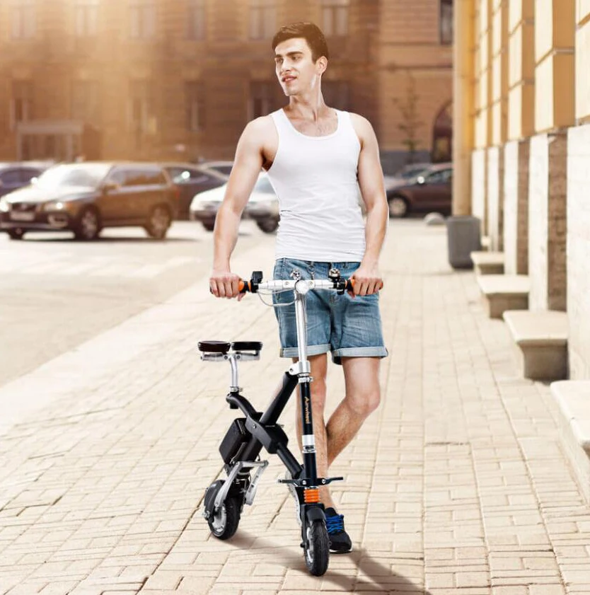 Excellent AIRWHEEL E6 Foldable Electric Bicycle with Detachable Battery 5