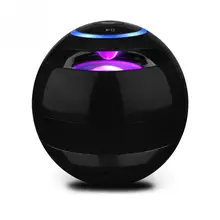 Мини Bluetooth беспроводной супер бас стерео динамик круглый шар громкой связи TF кард-ридер светодиодный для смартфонов планшетов ноутбуков